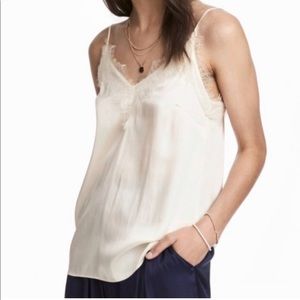 H&M Lace-trimmed Camisole Top